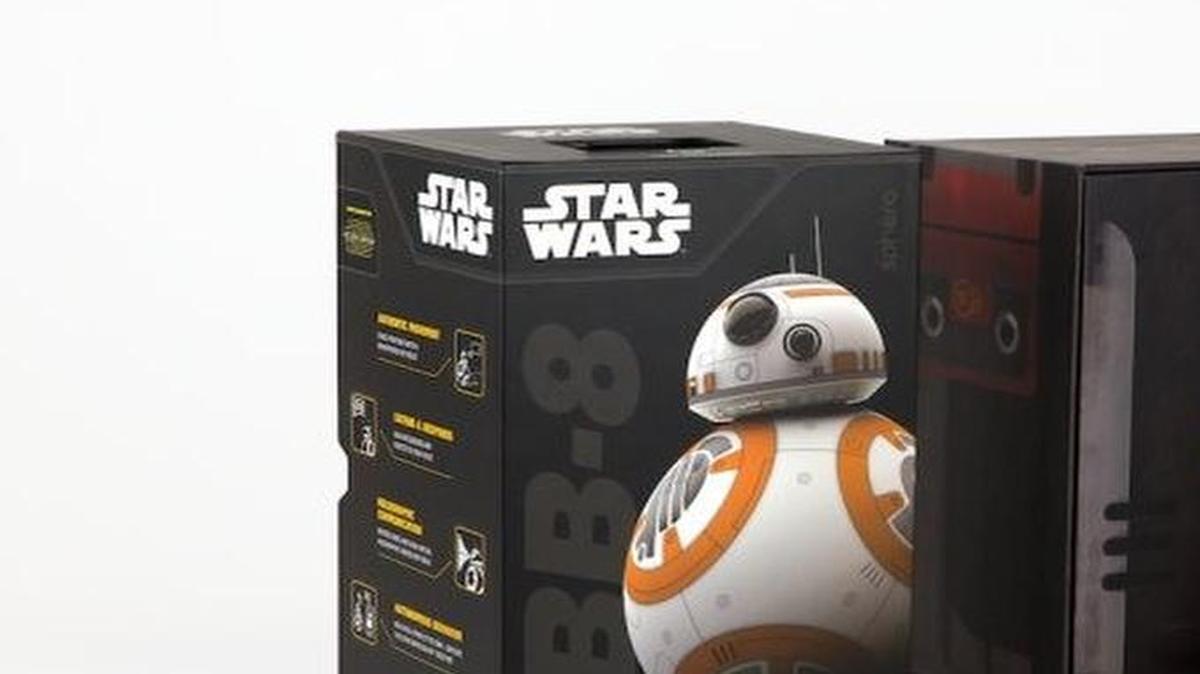 
The BB-8, which connects to iOS or Android devices and costs $150, can respond to instructions and navigate without a camera to guide it. The toy comes out Friday.
