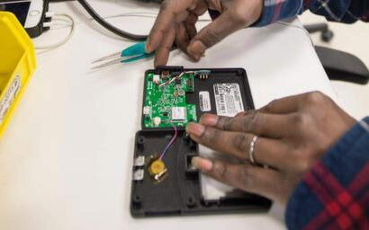 Digital video recording devices are assembled at Digital Ally in Lenexa. The company makes body and cruiser cameras for police departments and some other clients such as ambulance services.