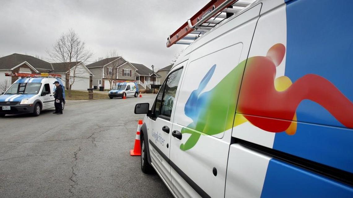 Google Fiber truck
