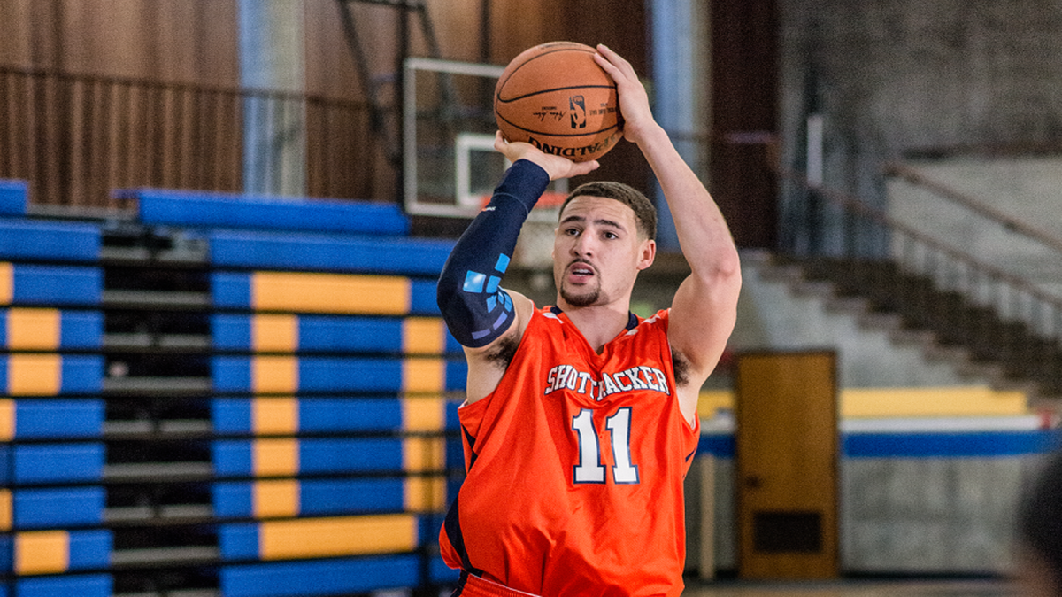 
Klay Thompson of the Golden State Warriors endorses ShotTracker, which was developed by two Kansas City area tech entrepreneurs.
