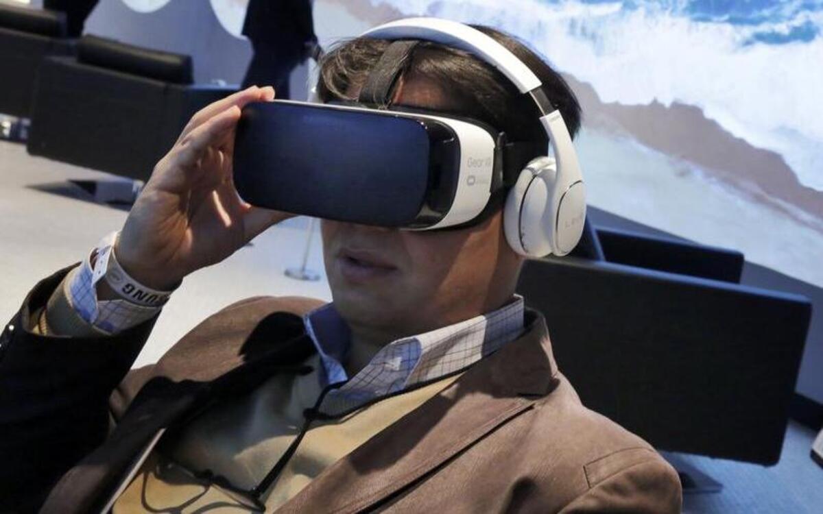 The Samsung Gear VR is one of several competing headsets for virtual reality.