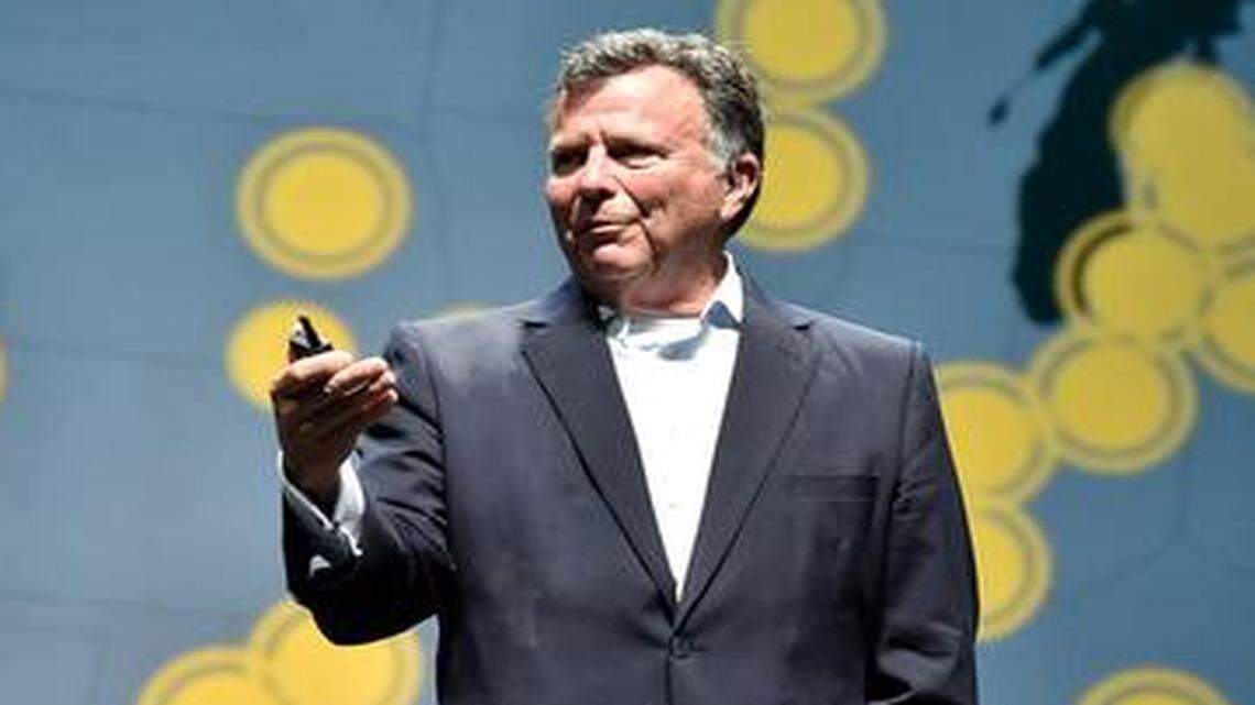 
Chief executive Neal Patterson addressed the Cerner Health Conference on Tuesday. 
