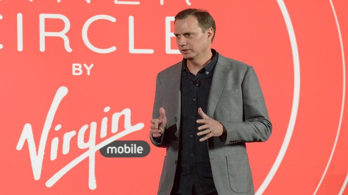 Dow Draper, president of Sprint’s prepaid wireless services, announced a promotion-filled relaunch of the Virgin Mobile USA brand in San Francisco. Virgin said it will offer only iPhone to customers.