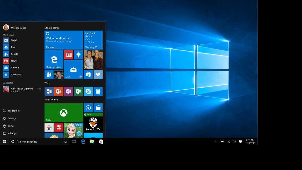 
Reviewers like the old-new Start page in Windows 10. The start button functions the way it did with Windows 7 and earlier. And the graphical start page from Windows 8 is embedded in that start button, so that it feels modern without chucking old habits. 
