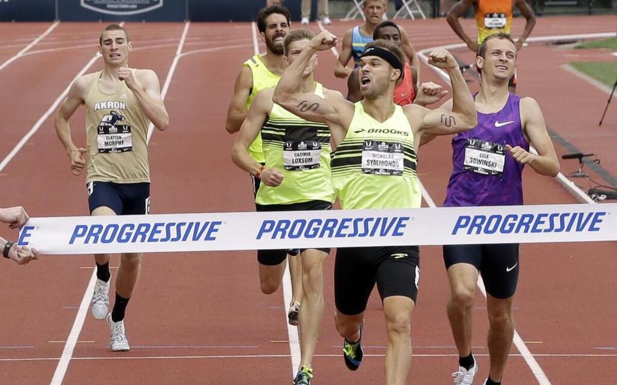 Nick Symmonds auctioned off nine square inches of his skin on eBay this month, promising the winner would get advertising rights from May through August. T-Mobile CEO John Legere placed the winning bid of $21,800.