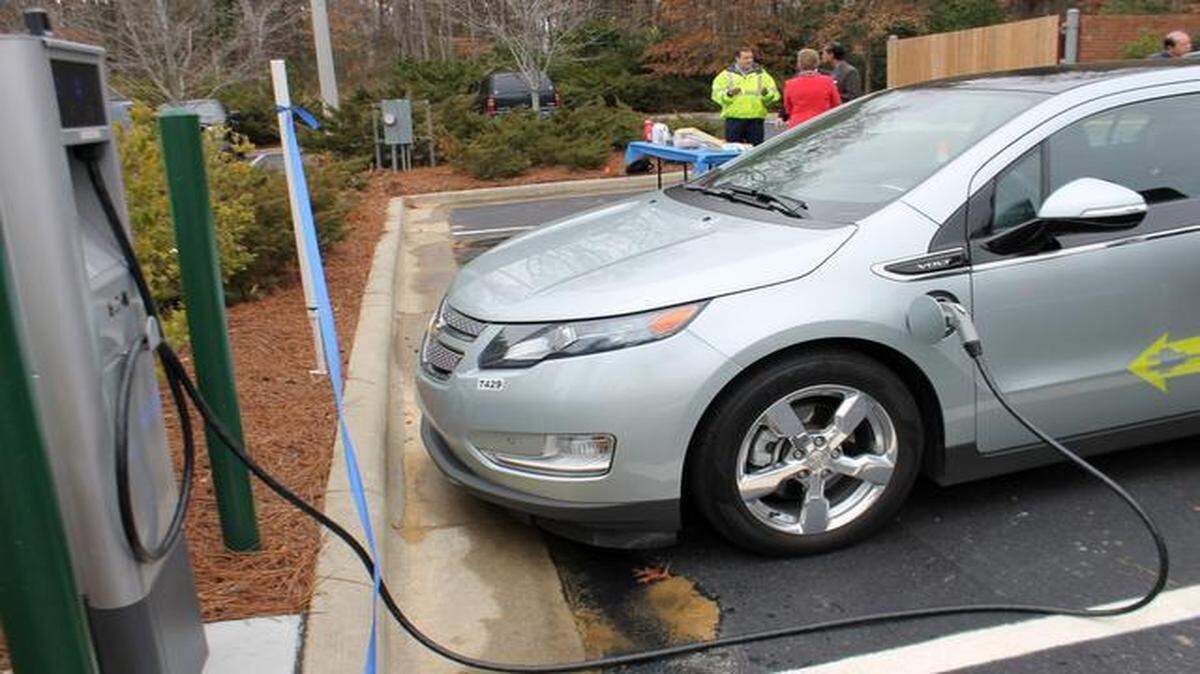 
Three electric vehicle charging stations like this one have been installed at Northwest Missouri State University in Maryville.
