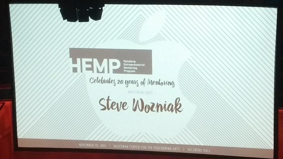 Steve Wozniak was the special guest Thursday night.