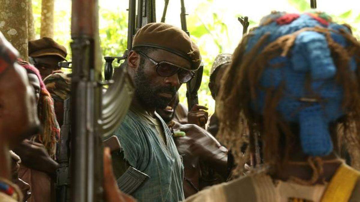 
“Beasts of No Nation” is a movie about child soldiers in Africa starring Idris Elba.
