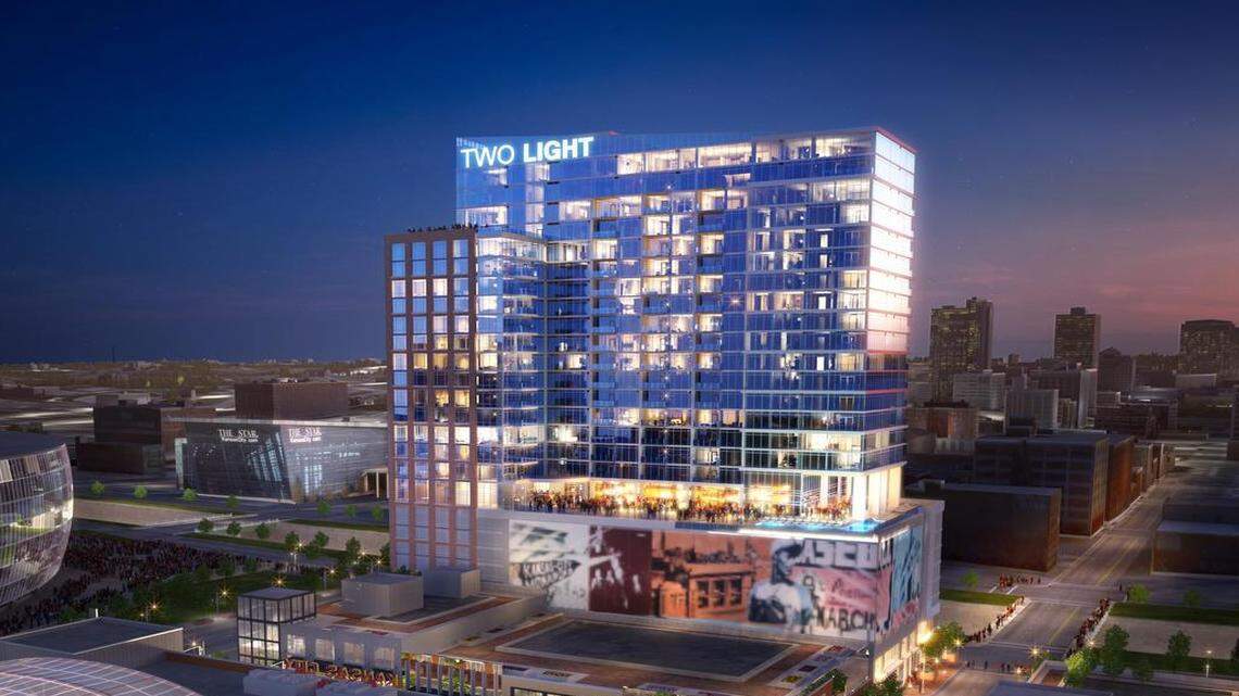 
The Cordish Companies expects to invest more than $88 million for the 24-story, 300-unit Two Light apartment tower that will be built along Truman Road between Walnut Street and Grand Boulevard. But the city also will contribute an estimated $17 million in cash, plus tax abatement, to make the financing work.
