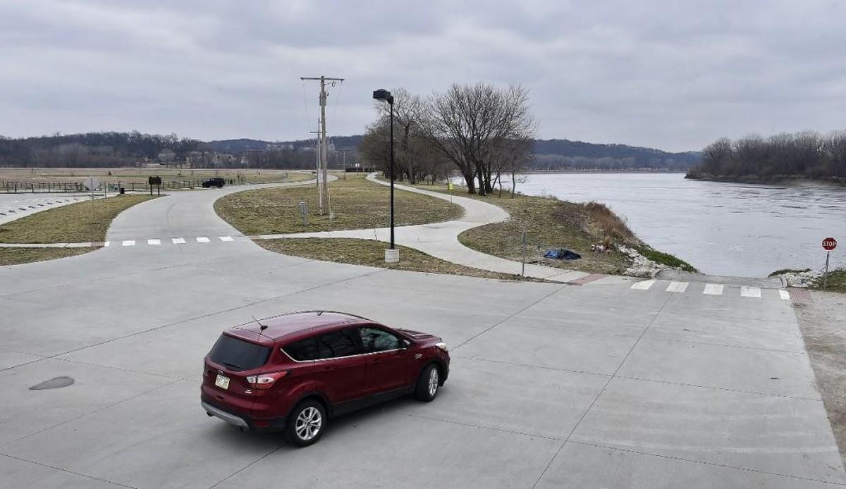 Police believe Toni Anderson, the missing woman whose car and body were pulled from the Missouri River at Platte Landing Park near Parkville Mar. 10, entered the water from the boat ramp. A driver stopped to get a look at the site.