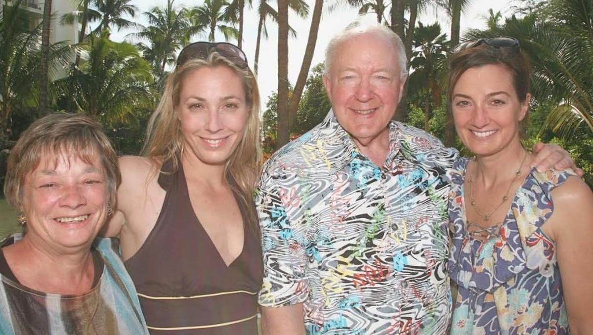 Kelly Lankford (second from left) and Jill Malott (right) have called for accountability following the death of their parents, Christy and Larry Hammer, aboard a cruise ship.