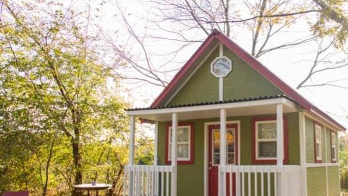 
The Tiny House Collective Kansas City is optimistic that it will be able to move forward in developing plans to build a 12-unit tiny house village, possibly as soon as next year. The nonprofit is considering designs like this one from the Small House Catalog. The houses would range from 240 to 350 square feet in size.
