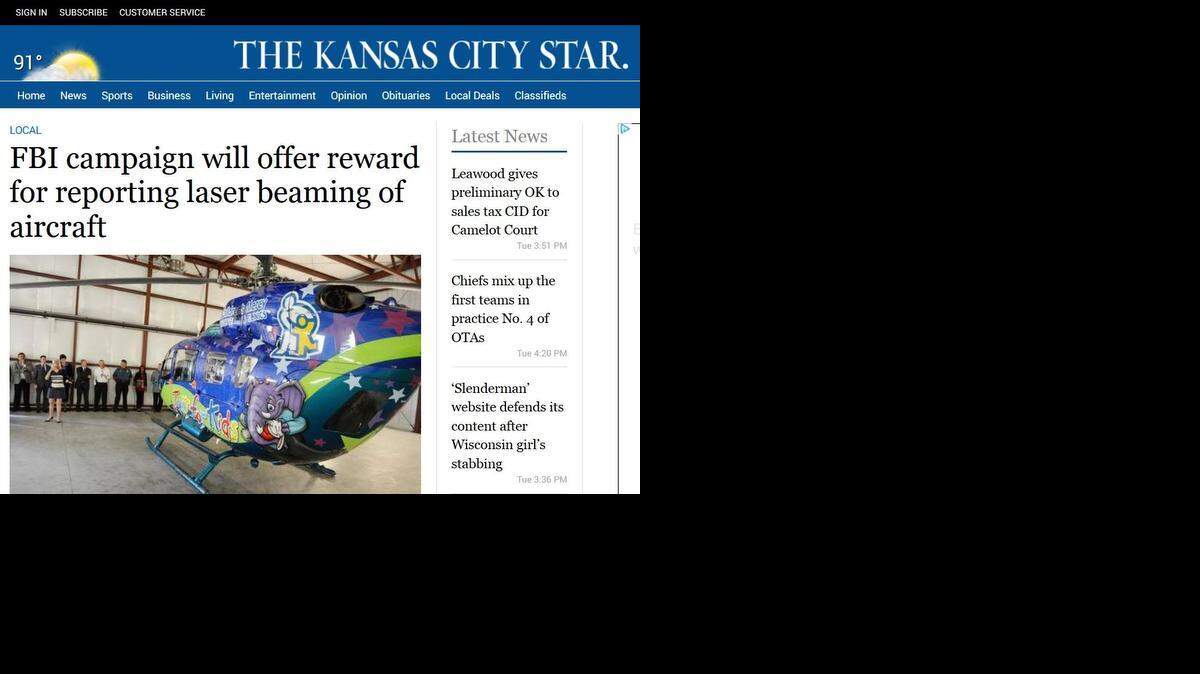 
Welcome to a new KansasCity.com on your desktop and mobile devices. We’ve taken what is already the biggest and most in-depth news and information source in town and made it better.
