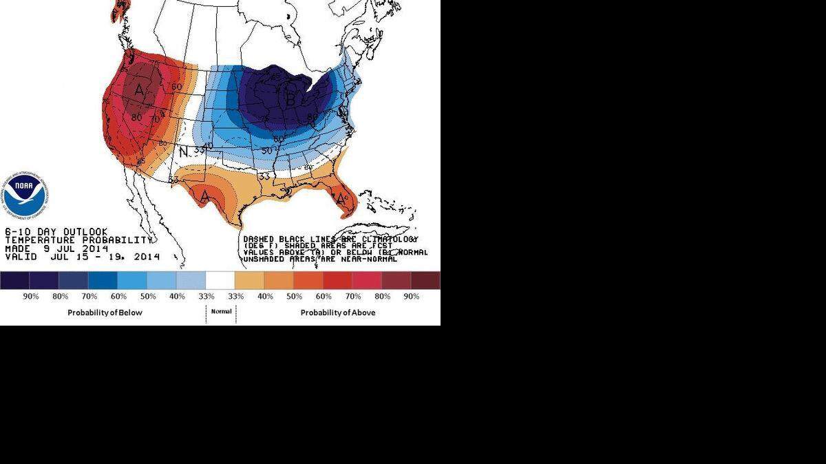
In parts of the Great Lakes and Upper Midwest, highs could get stuck in the 50s and 60s early next week with lows in the 40s.
