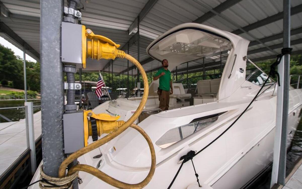
A recent electrocution has put attention on boat docks around Lake of the Ozarks. Seth Agnew, a master electrician, recently checked the electrical installations around James Markland’s boat dock ahead of the holiday weekend. The news was good: Agnew said Markland’s dock could be repaired with just a few new parts and didn’t need a complete rewiring.

