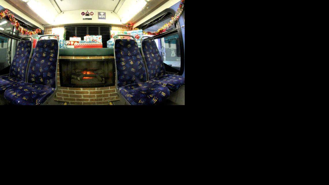 
The Kansas City Transportation Authority this week started rolling out its holiday buses. These specially decorated buses, two of which feature fireplaces, will run routes through the Christmas season.
