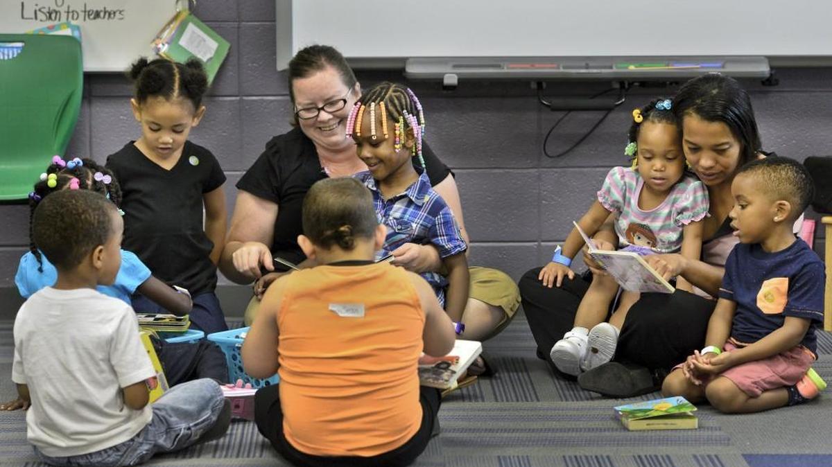 Although the Hickman Mills School District has an early childhood education program — including this learning center operated at Ervin Junior High School — nearby Kansas City Public Schools doesn’t have such a program. It hopes to put a tax on the August ballot to fund an early education program.