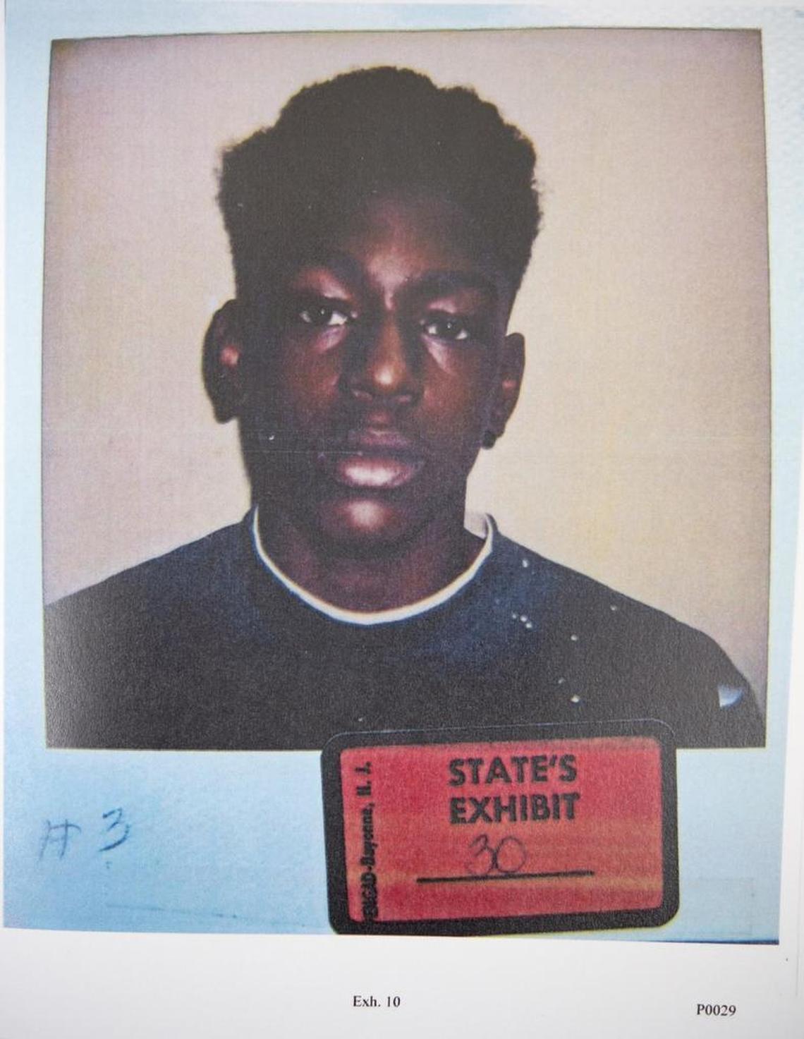 Police mug shot of Lamonte McIntyre, who was convicted for the 1994 double homicide of two men in Kansas City, Kan.