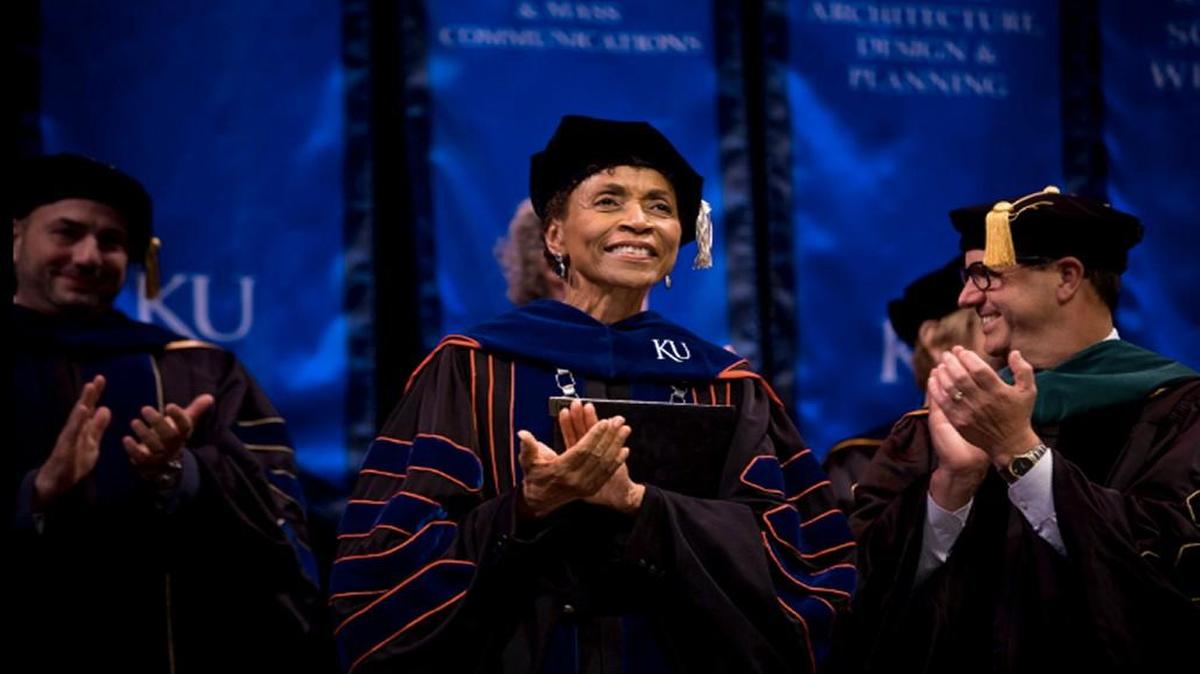 Chancellor Bernadette Gray-Little and other KU leaders welcomed students to a new academic school year at convocation on Sunday.