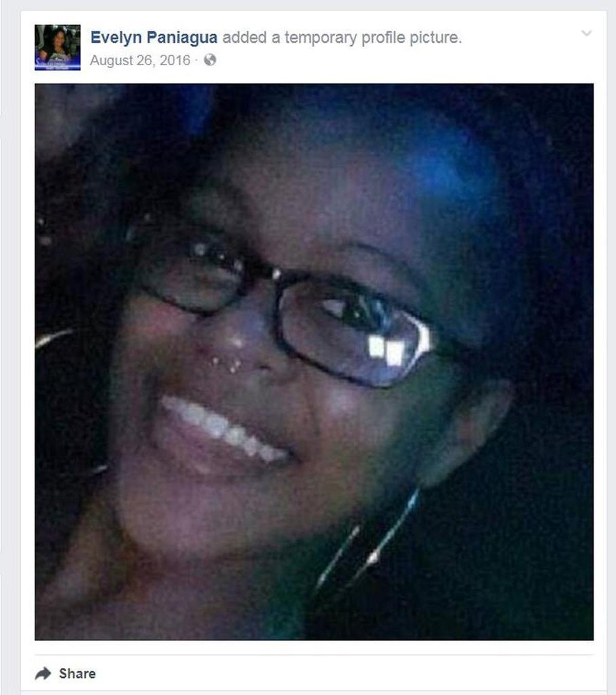 A relative posted this picture of Tracy Paniagua to Facebook five days after the Dorchester, Mass., woman fell out of a party bus to her death in North Attleboro, Mass.