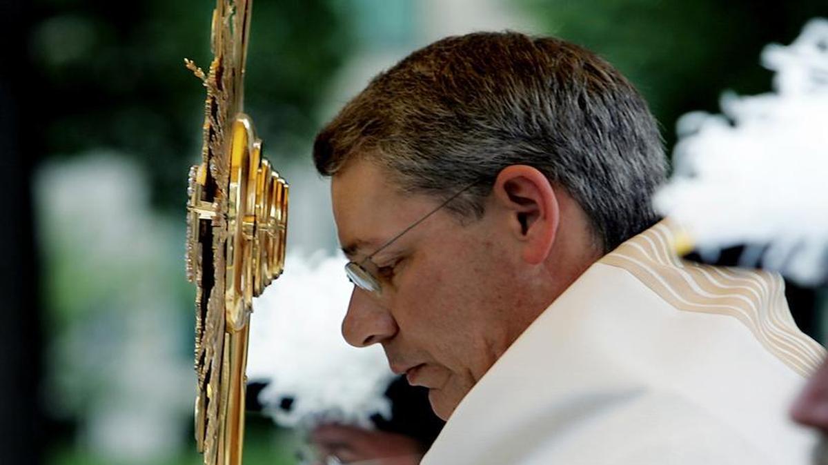 
Despite announcing his resignation a week ago, Bishop Robert W. Finn will preside over the priestly ordinations of seven area deacons next month in the Kansas City-St. Joseph Diocese. Longtime critics of Finn expressed agitation over Finn’s continuing role in a diocese from which he stepped down under a cloud of scandal.

