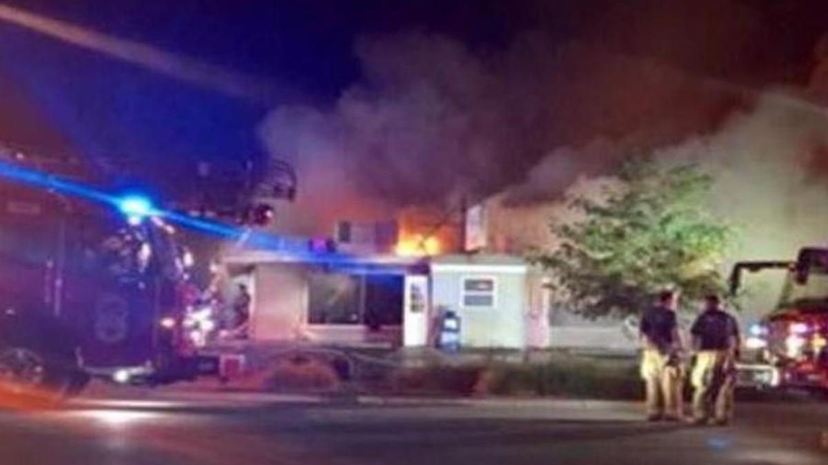 TJ’s Cafe in Grandview was badly damaged by a fire Friday night, city officials said. The cause of the fire was under investigation.