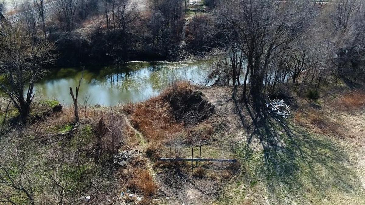 An aerial look of Stranger Creek and Golden Road. Thirty years ago, a single-lane bridge on Golden Road spanned Stranger Creek. This is the area where former KBI detective Timothy Dennis theorizes Randy Leach ran his mother’s car off the road and into the creek.