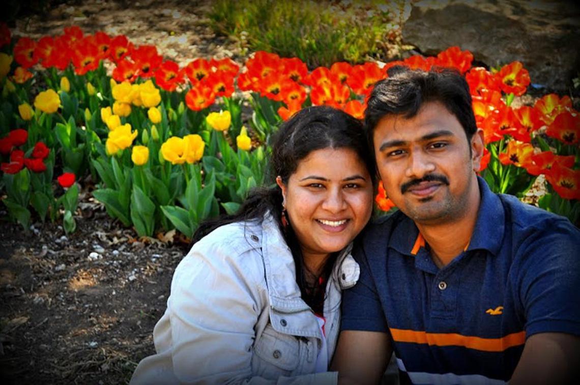 Sunayana Dumala and her husband Srinivas Kutchibhotla
