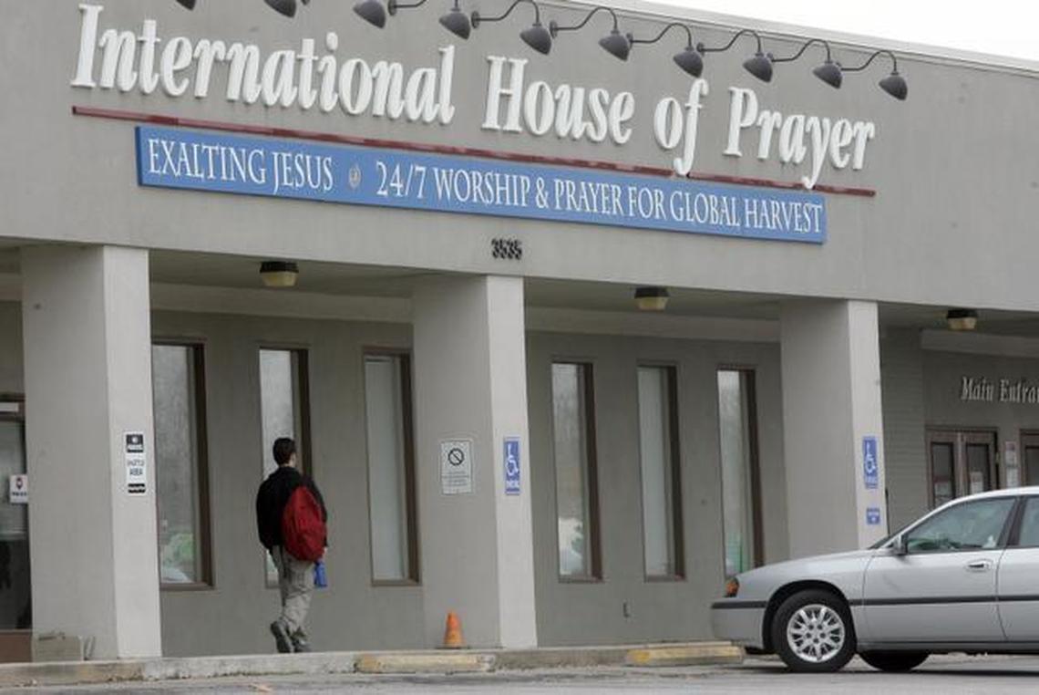 The International House of Prayer Global Prayer Room at 3535 E. Red Bridge Road.