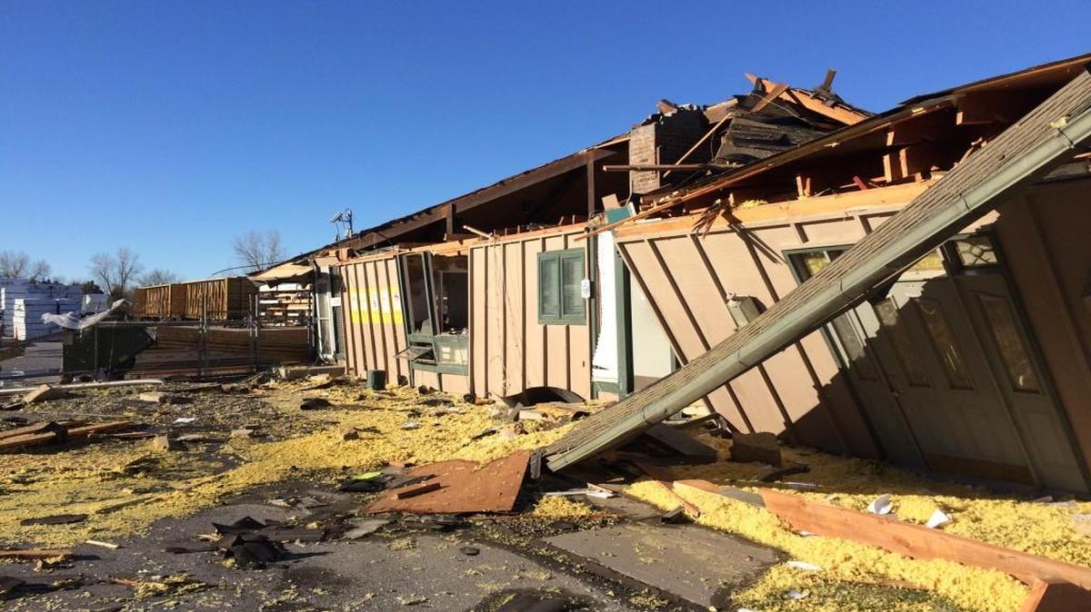 Lee’s Summit sustained some damage during Monday night’s storms.