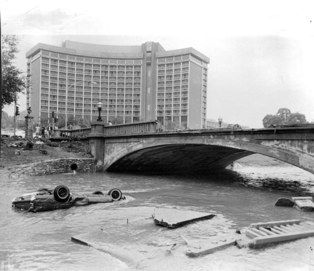 On Sept. 12, 1977, some 16 inches of rain swamped Kansas City in 24 hours, most notably on the Country Club Plaza.