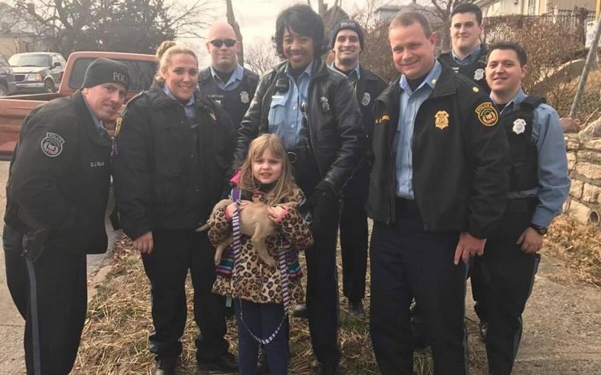 Patricia with some of her new friends