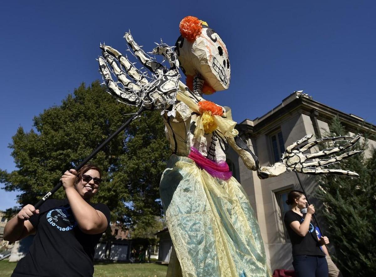 Hundreds visited the Kansas City Museum at Corinthian Hall to celebrate Día de los Muertos in 2016.