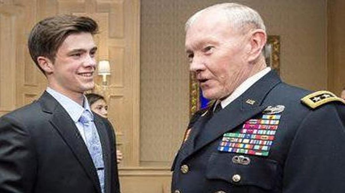 Zachary Parsons had the chance to meet Army Gen. Martin Dempsey, the 18th Chairman of the Joints Chiefs of Staff, when he received his Military Child of the Year award in 2015.