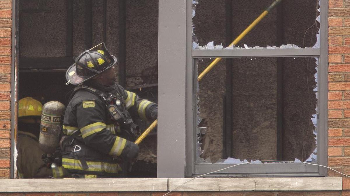 
A fast-moving Grandview fire on Monday morning killed one person, displaced eight and left a trapped firefighter with second-degree burns.
