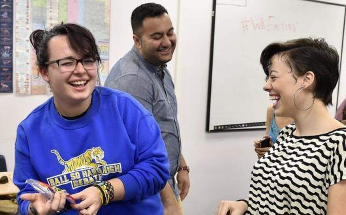 
Ellen Baker (left) and Monica Medeiros, both juniors at Lincoln College Preparatory Academy, fared well last weekend at the Urban Debate National Championship in Los Angeles. 
