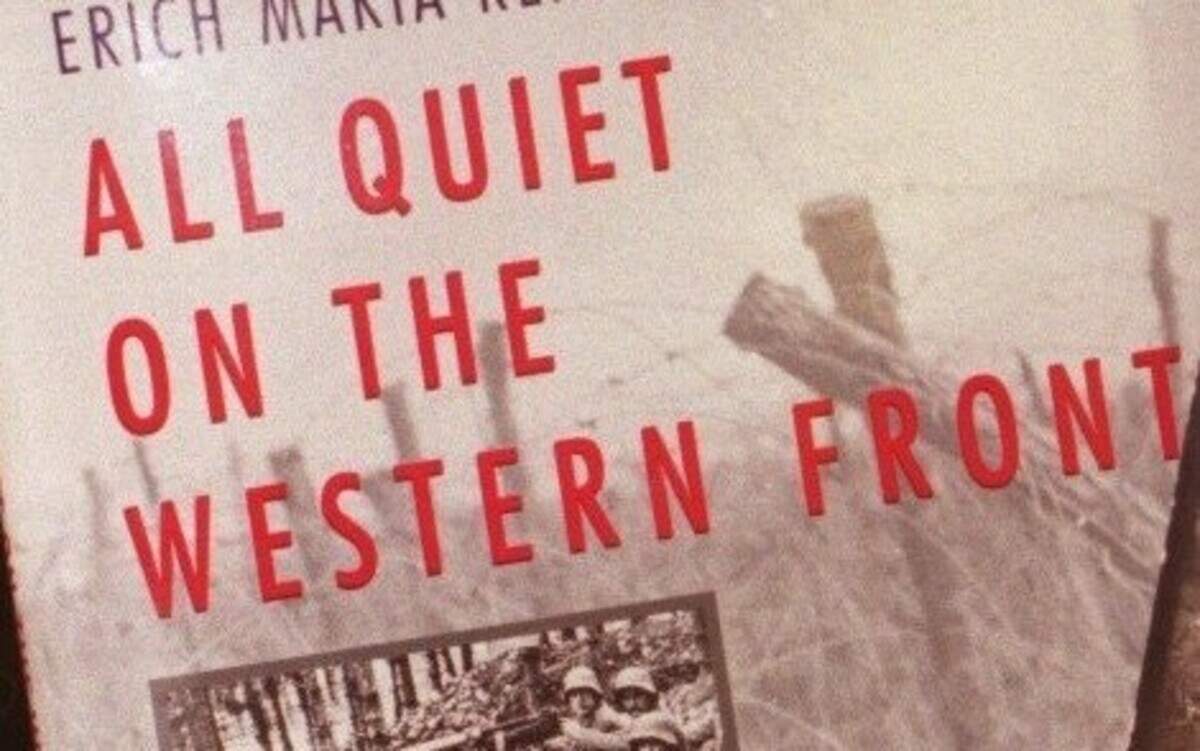 
People are encouraged to mark the centennial of the Great War by reading the novel “All Quiet on the Western Front” by Erich Remarque.
