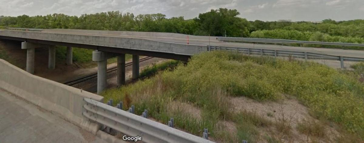 The bridge where four people from Kearney, Mo., died after crashing due to poor weather conditions.