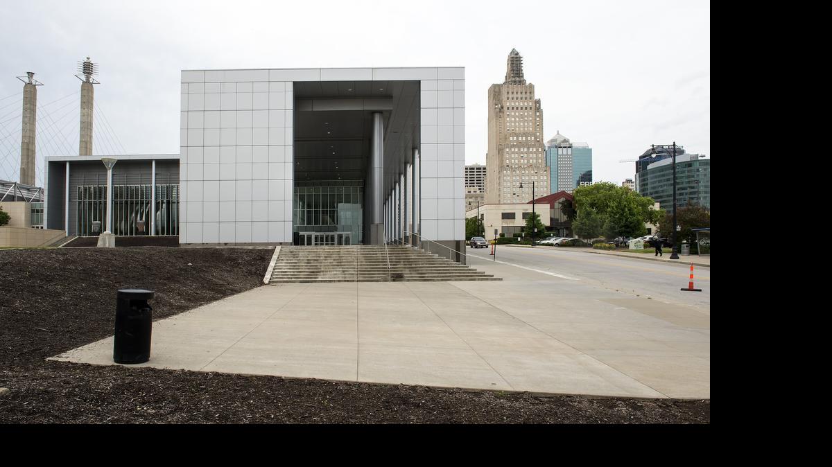 
The new Hyatt downtown hotel would be to the right in this view of the southern side of the Kansas City Convention Center Grand Ballroom at Bartle Hall.
