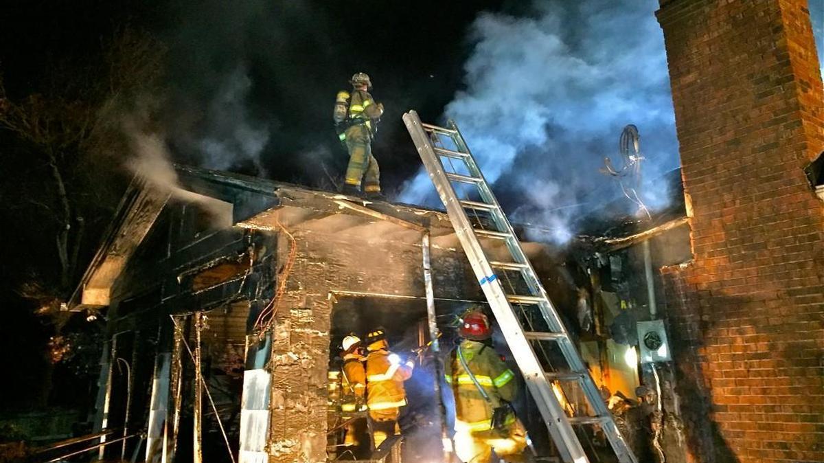 Crews fought a house fire Friday night in the 7800 block of West 98th Terrace in Overland Park.
