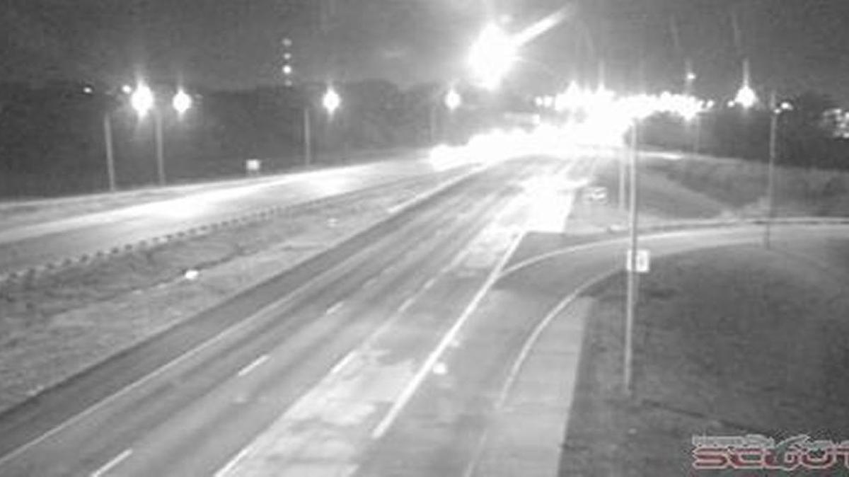Traffic on eastbound Interstate 70 at Manchester Trafficway was affected by a rollover accident involving a semi truck about 10:15 p.m. Wednesday.