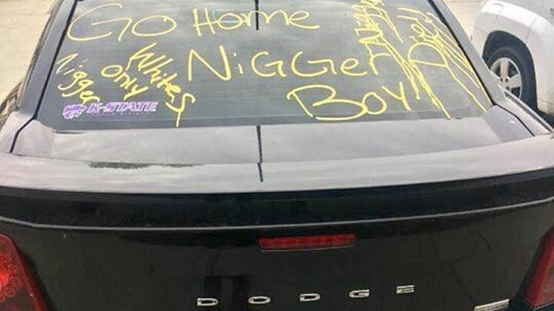 FBI investigating car vandalized in an apartment complex near K-State as possible hate crime