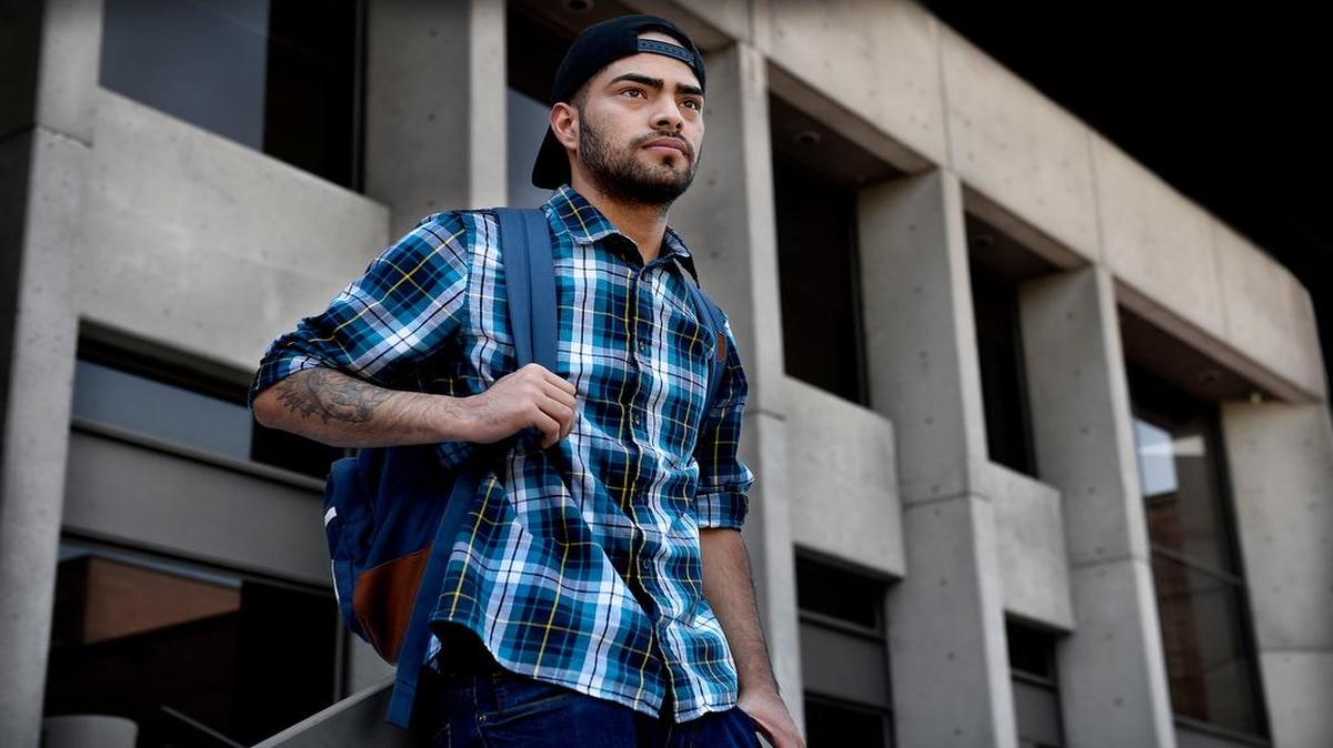 
Juan Yeverino is entering his third semester at Metropolitan Community College-Penn Valley. He said he made a wrong educational turn when he switched schools rather than repeat the sixth grade at Allen Village.

