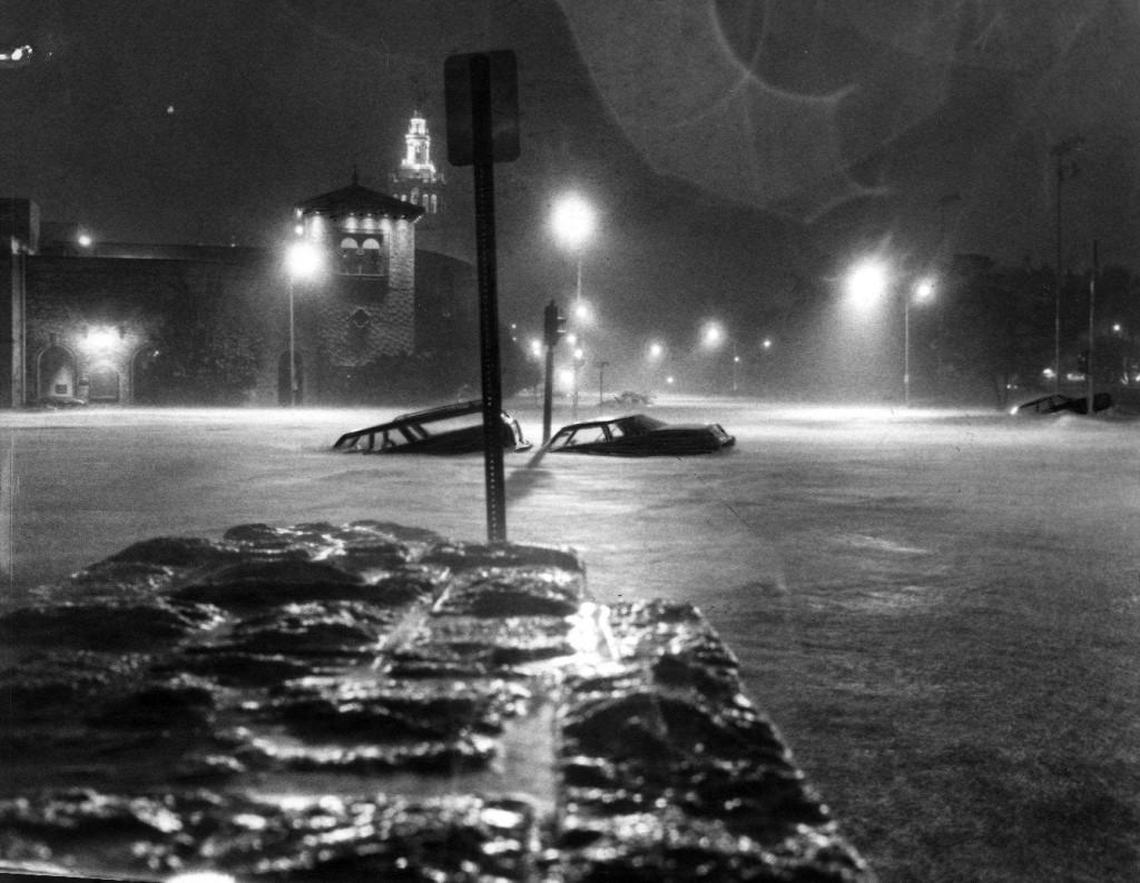 On Sept. 12, 1977, some 16 inches of rain swamped Kansas City in 24 hours, most notably on the Country Club Plaza.