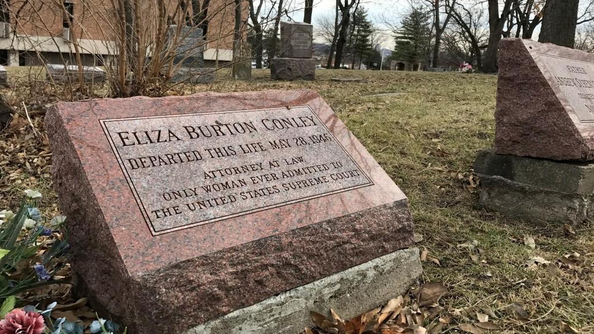 The Wyandotte National Burying Ground in downtown Kansas City, Kan., includes the grave of Eliza Burton Conley, who in 1910 became the first Native American to argue in front of the U.S. Supreme Court. She lost the case but won the battle, as developers gave up plans to buy the cemetery and move all the graves to the Quindaro Cemetery. The Wyandotte National Burying Ground, at North Seventh and Ann streets, for decades has been called the Huron Indian Cemetery.