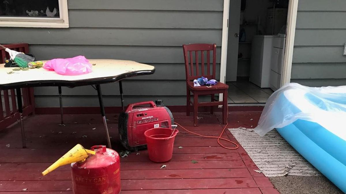 A portable generator is suspected of causing a carbon monoxide leak Saturday that sent four people from Olathe to the hospital.
