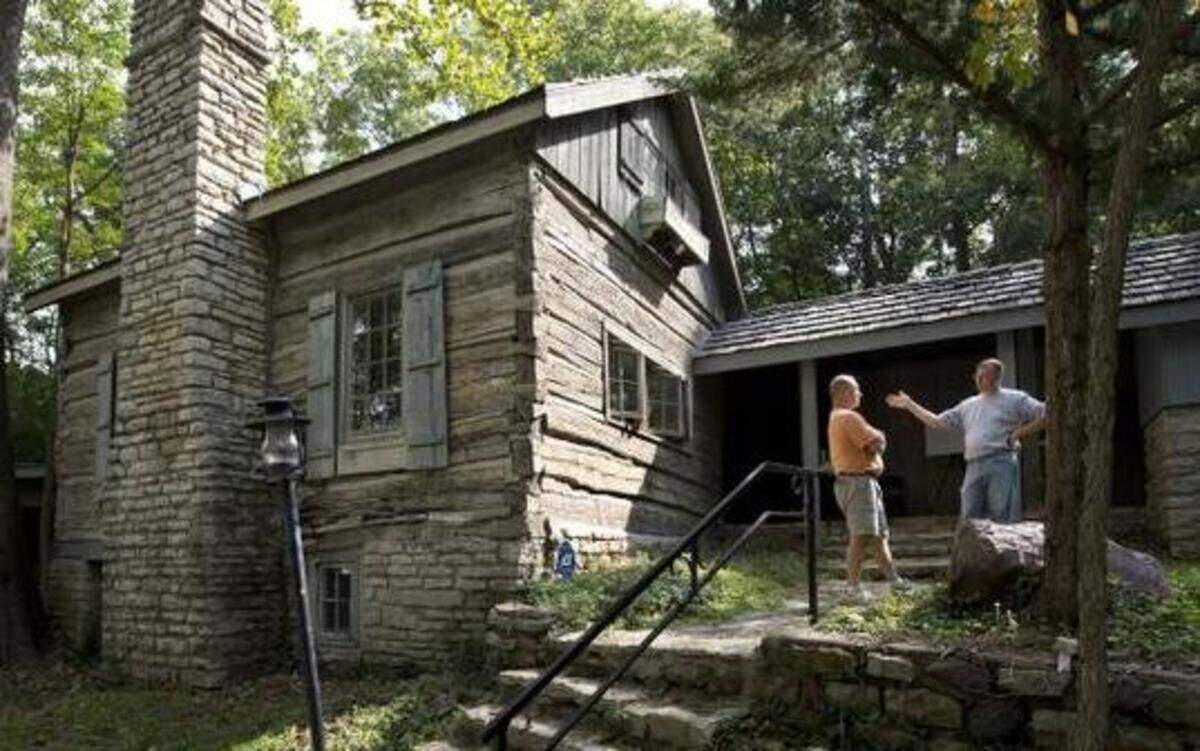 
Platte County Parks and Recreation held an open house Saturday for the 1800s-era log cabin in the Green Hills of Platte Wildlife Preserve at 4727 Green Hills Road in Parkville. Over the years additional rooms have been added to the cabin which is believed to have been built around 1850.
