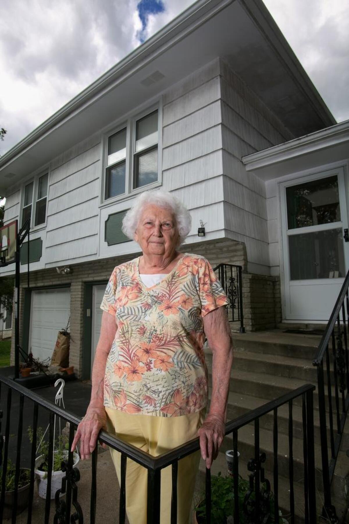Frances Pierce had work done on her home by the pros at Rebuilding Together. They repaired the railings on her porch, fixed the entry to her home, added an extra rail on the steps that lead to the second floor and replaced some broken tiles under her bathroom sink.