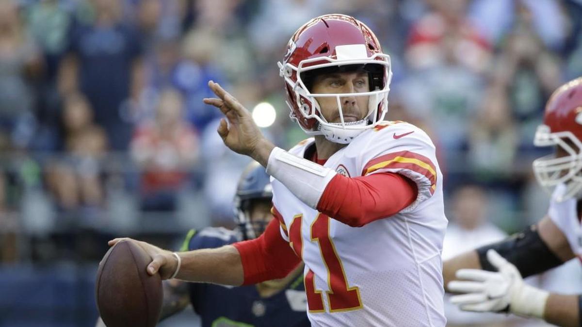 Chiefs quarterback Alex Smith completed just seven of seven of 17 passes for 44 yards in Friday’s preseason game at Seattle.