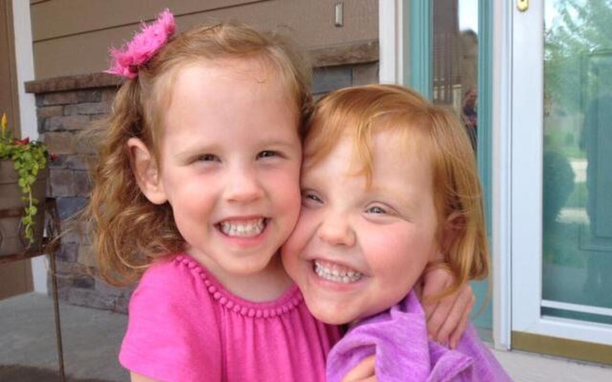 
Reese (left) and Ava are now healthy preschoolers.
